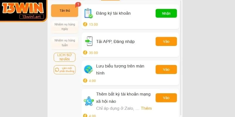 uu dai 13win tai app Đăng ký và tải App nhận ngay 60.000 VNĐ miễn phí