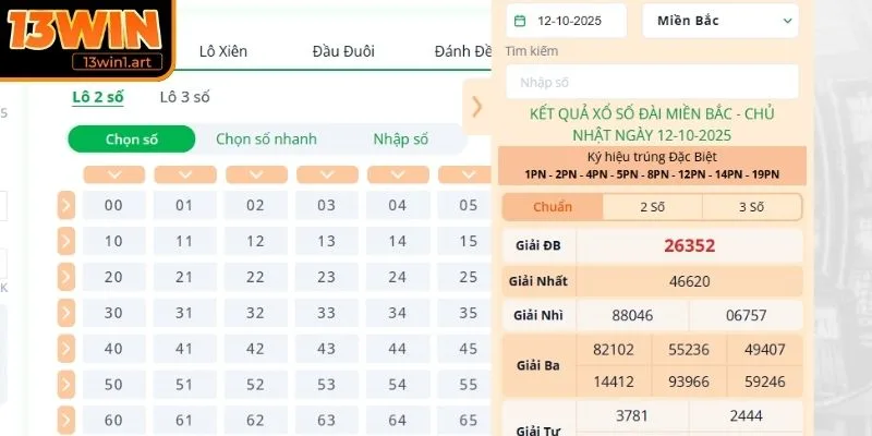 xo so 13win len bang ket qua Lên bảng kết quả Xổ Số 13WIN chi tiết
